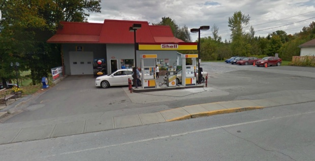 Bond then leaves Ottawa and drives to Frelighsburg, QC. Here he parks his car at a gas station. This is the gas station in Frelighsburgh as shown on Google streetview.