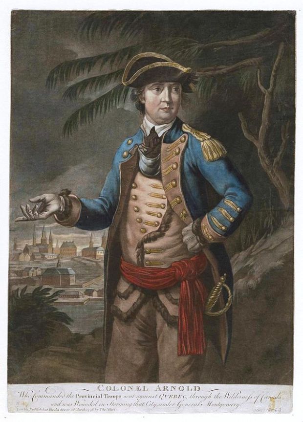 Benedict Arnold, who destroyed the fort in 1776.