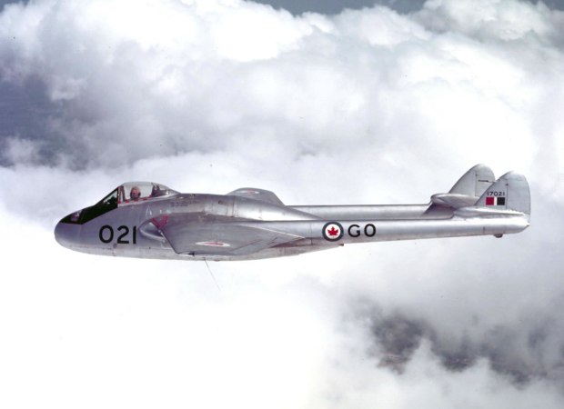 Upon being freed from prison camp in Germany, Ernie returned to Canada and in 1951 flew Vampire jets in Ottawa. 