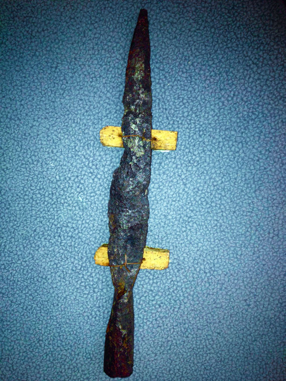 The iron spear head of Norse origin dated to the century.