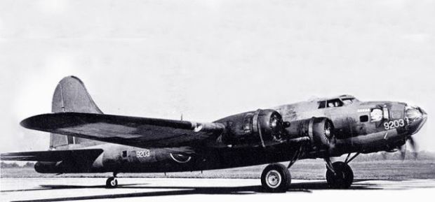 USAF file photo of Hillcoat’s B17-9203 from Rockcliffe painted in RCAF markings. Note serial number “9203” painted on the nose. It was on its way home when it disappeared over the Atlantic Ocean in 1944. 